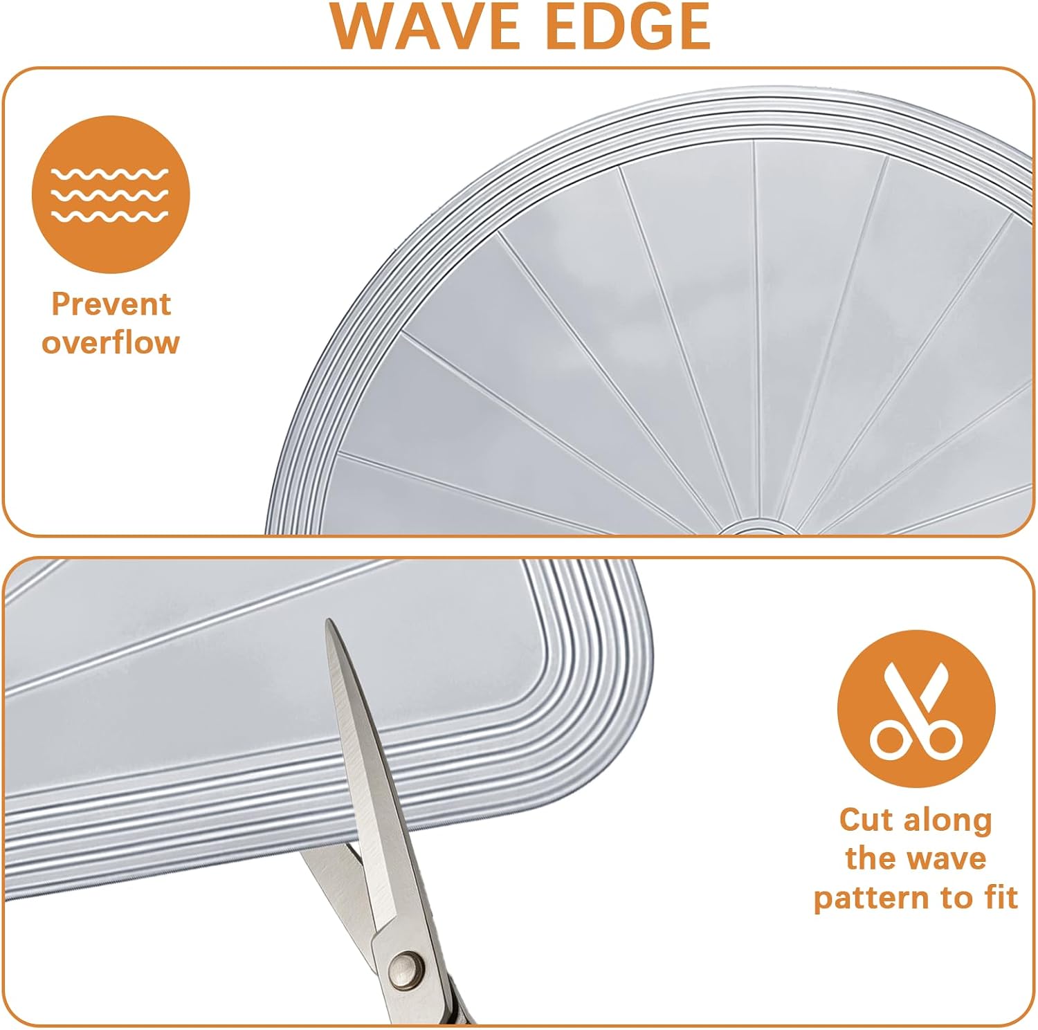 2 Pcs Lazy Susan Cabinet Liner, 27 Inch Non-Slip Silicone Mat for Kitchen Turntables, Heat-Resistant for Added Convenience, Gray