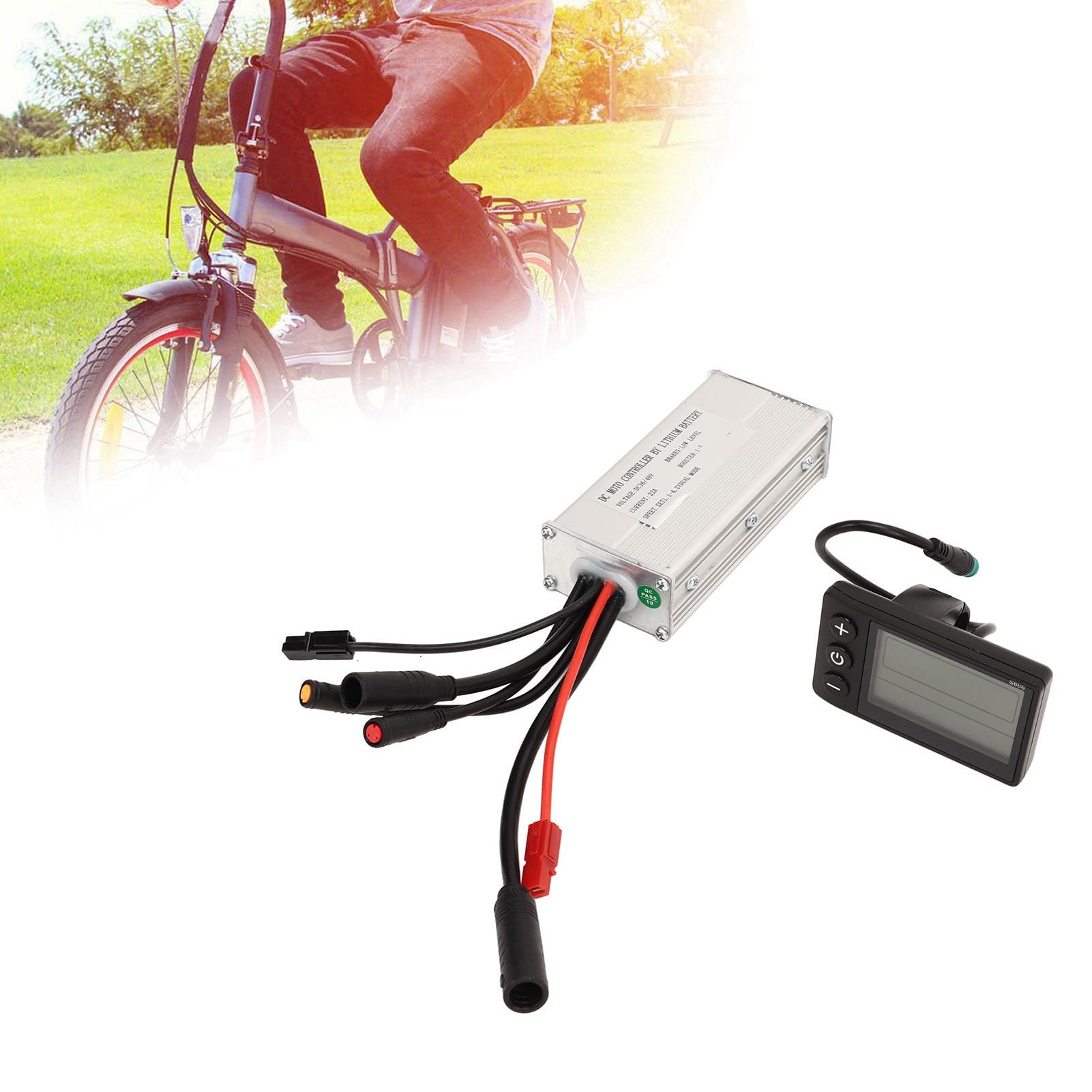 BuyWeek Elektrofahrrad Motor Controller Kit, DC 36V 48V 500W 22A Motor Controller mit Wasserdicht S866 LCD Display Panel für E-Bike Elektroroller