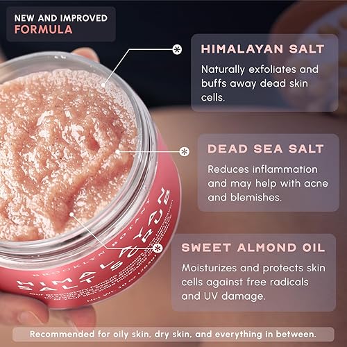 Miniatura 7 de Brooklyn Botany - Exfoliante del Himalaya para el cuerpo y los pies exfoliante hidratante 100 natural para eliminar la piel muerta con aceite de