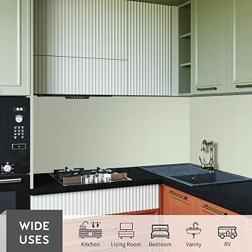 HOMEART Sage Green Peel and Stick Backsplash Tiles, 12x12 Matte Square Backsplash Self Adhesive Stick on Wall Tiles for Kitchen Bathroom (6 Sheets)
