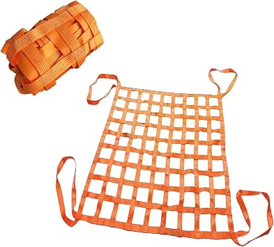 Cargo Lifting Net - Selastic Cargo Netting, Flat Nylon Sling Lifting Net, Loading And Unloading Heavy Objects, Hanging Lifting Cargo Net, Bungee Cargo Netting, Lifting Work Equipment