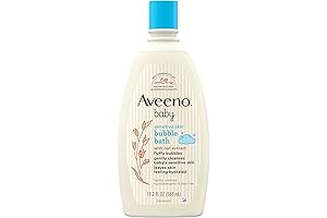 AVEENO BABY Sensitive Skin Bubble Bath with Oat Extract: Soothing Relief for Your Little One