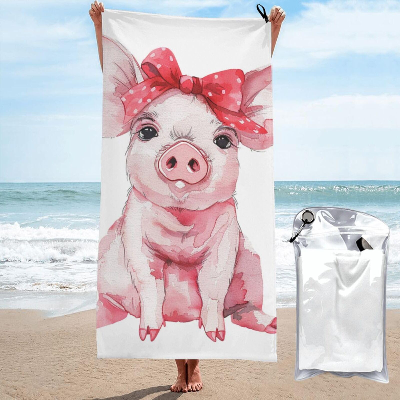 Micro Fiber Towel Beach Exclusivo Mezcla 4 Pack Beach Towels, Large  Microfiber Striped Beach Bath Pool Towel Set For Kids And Adults,  Lightweight And Absorbent, 30x60 Inches, Blue/Green/Yellow/Pink Cat Towels, image size:1600x1600