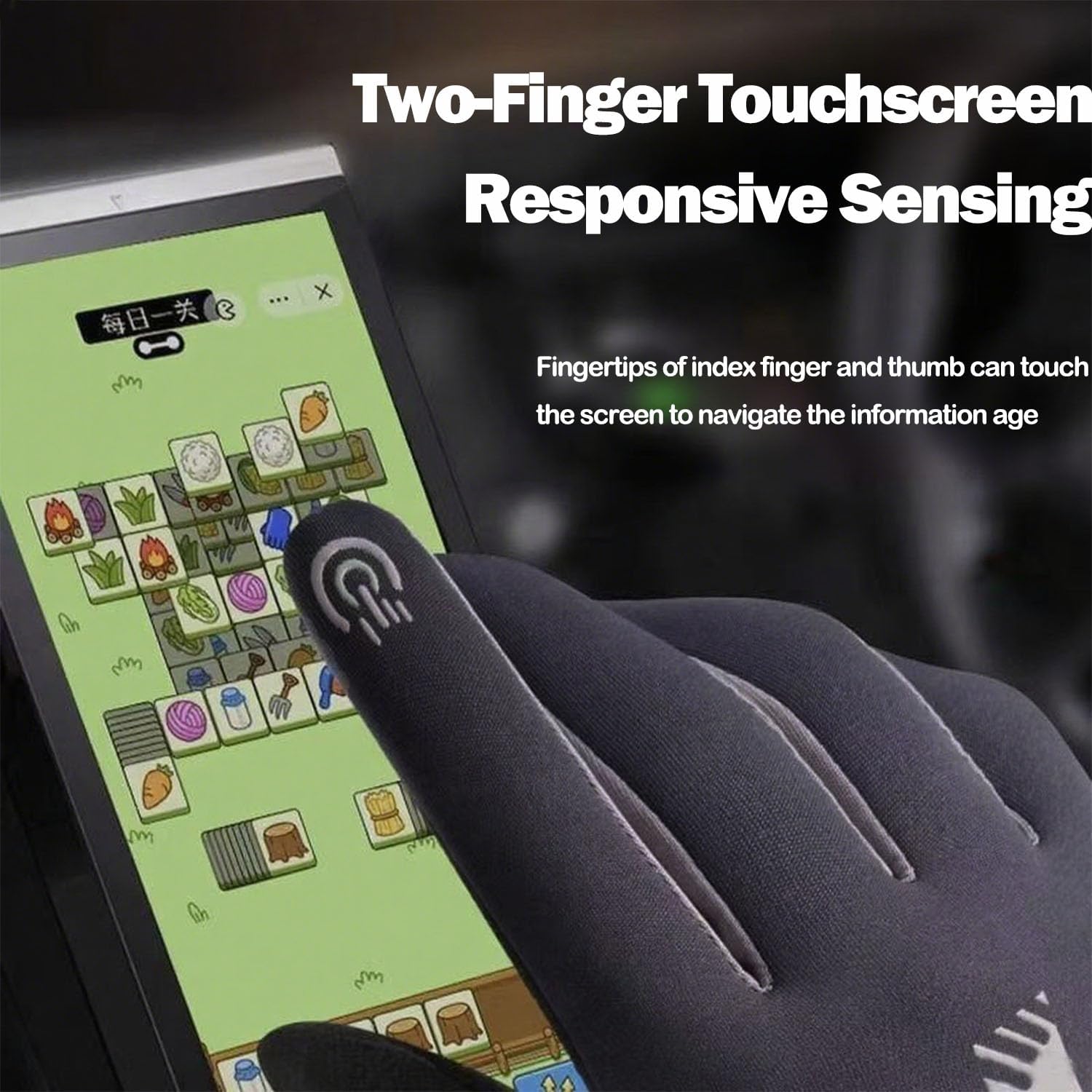 Women Winter Touch Screen Texting Phone Windproof Gloves Fleece Lined, Thick Warm Gloves, for Running Driving Cycling Hiking Biking Outdoor Sports Daily Work - Image 2