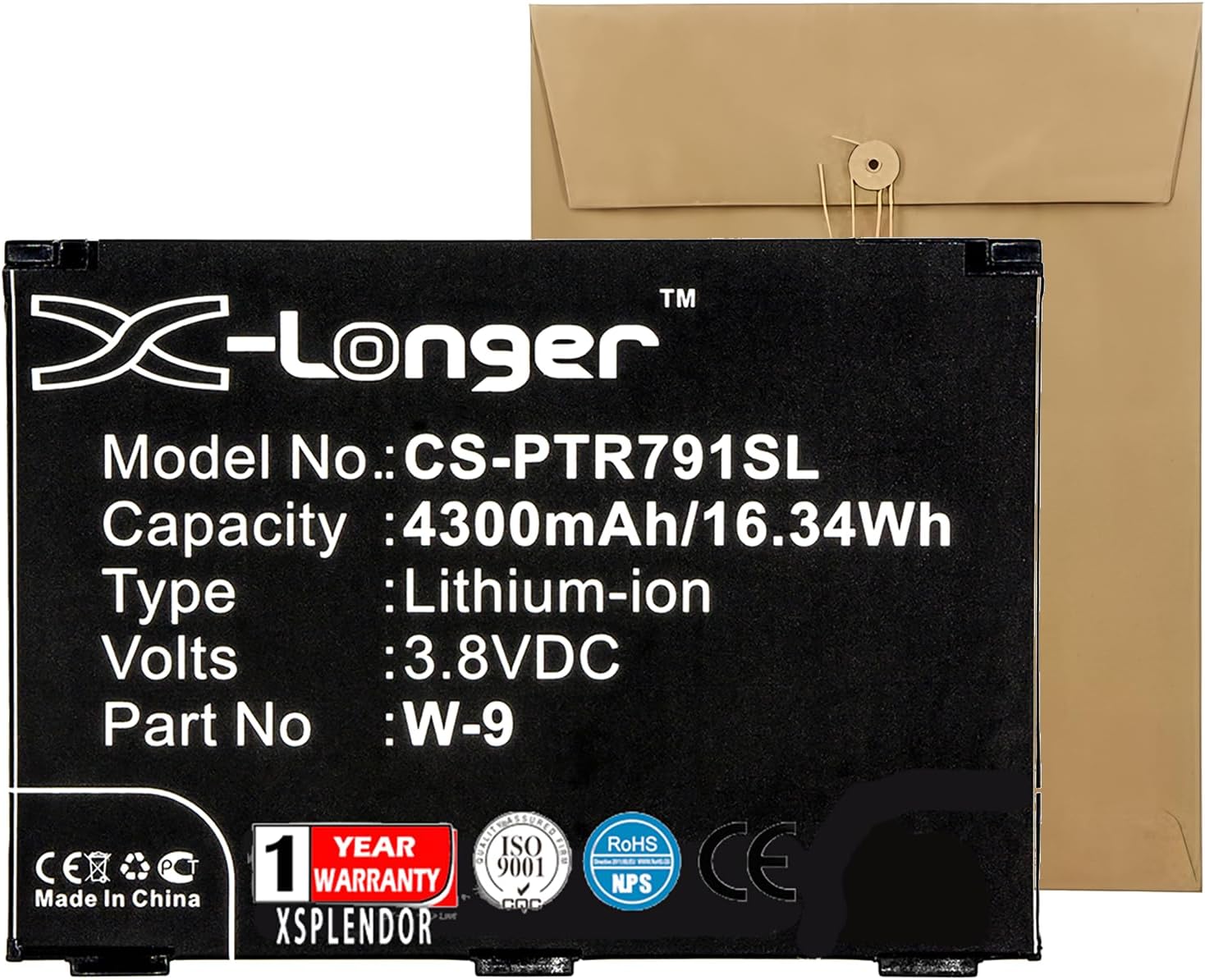 XPS Replacement Battery for NETGEAR Aircard 791L AirCard 791S AirCard 815S VERIZON Jetpack AC791L PN 308-10013-01, W-9