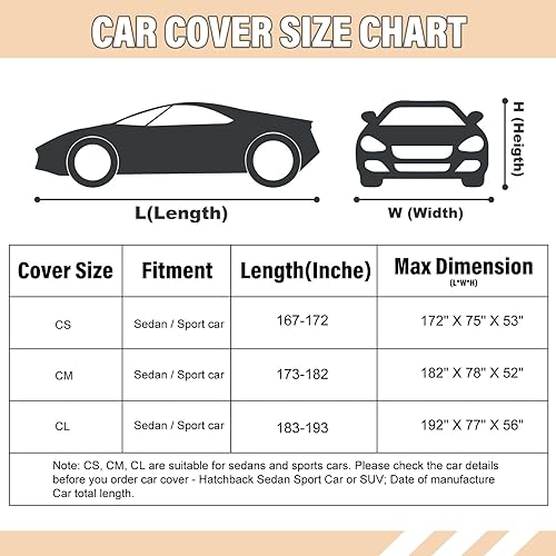 Miniatura 85 de Coverado Funda de automóvil impermeable para todo tipo de clima para automóviles, cubierta completa 210D para exteriores, protección contra rayos