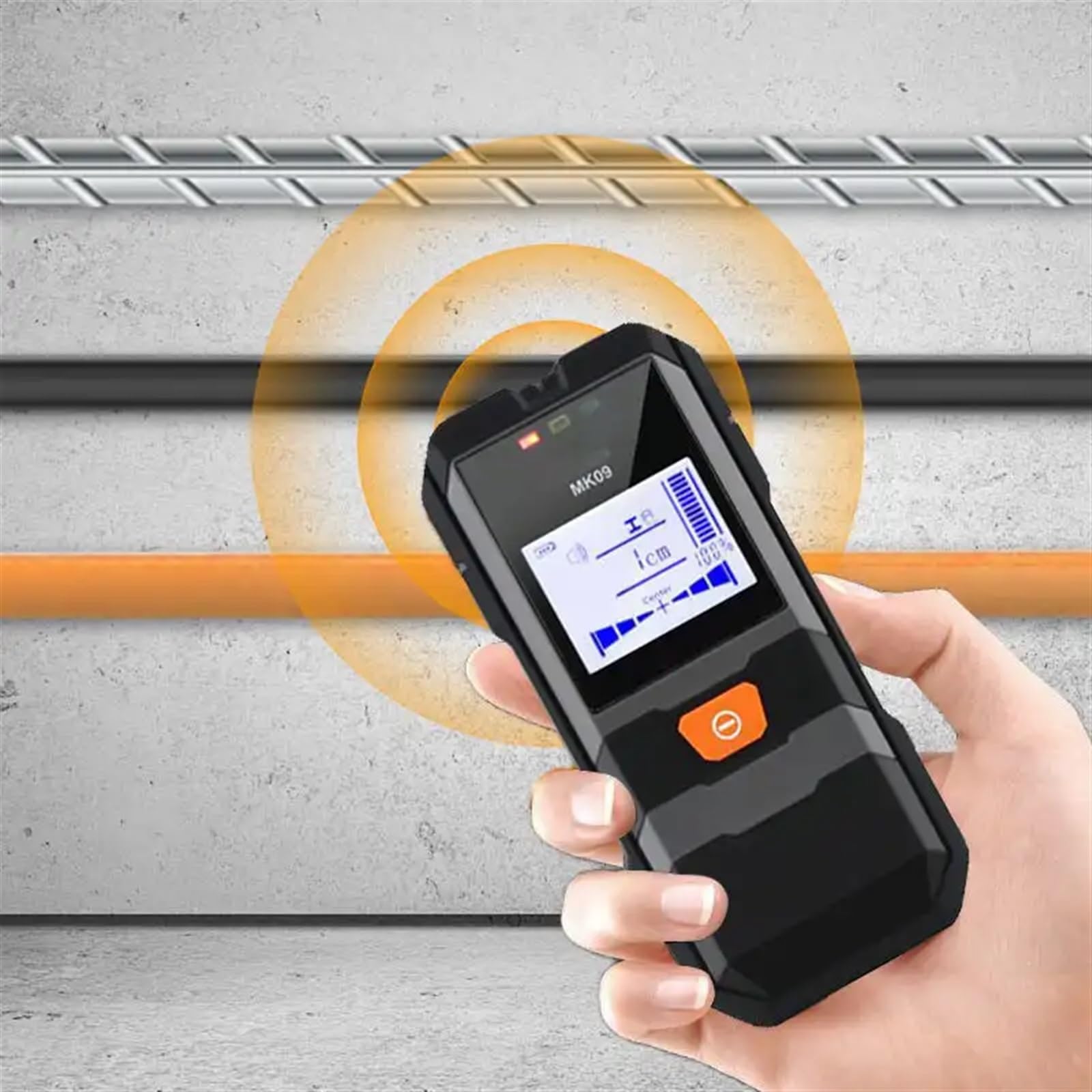 Detector de Cables y Metales Pared multifunción, Pantalla LCD, Cable Detector, tuberías Agua PVC en Paredes, escáner buscador Impermeable y Resistente