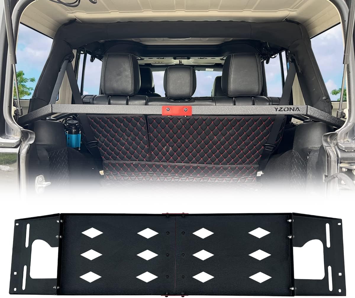 YZONA JK Rear Cargo Basket Compatible with 20072018 Jeep