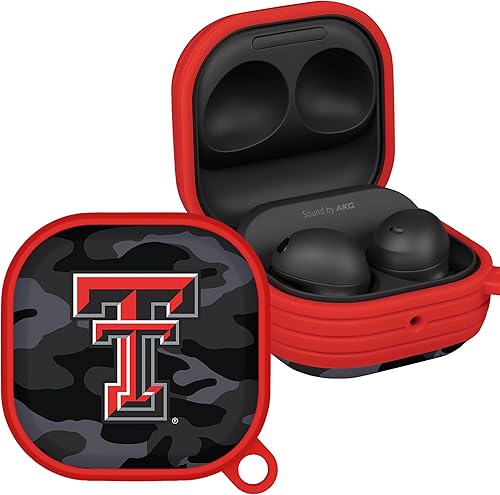 AFFINITY BANDS Texas Tech Red Raiders Camo HDX - Carcasa compatible con Samsung Galaxy Buds Pro
