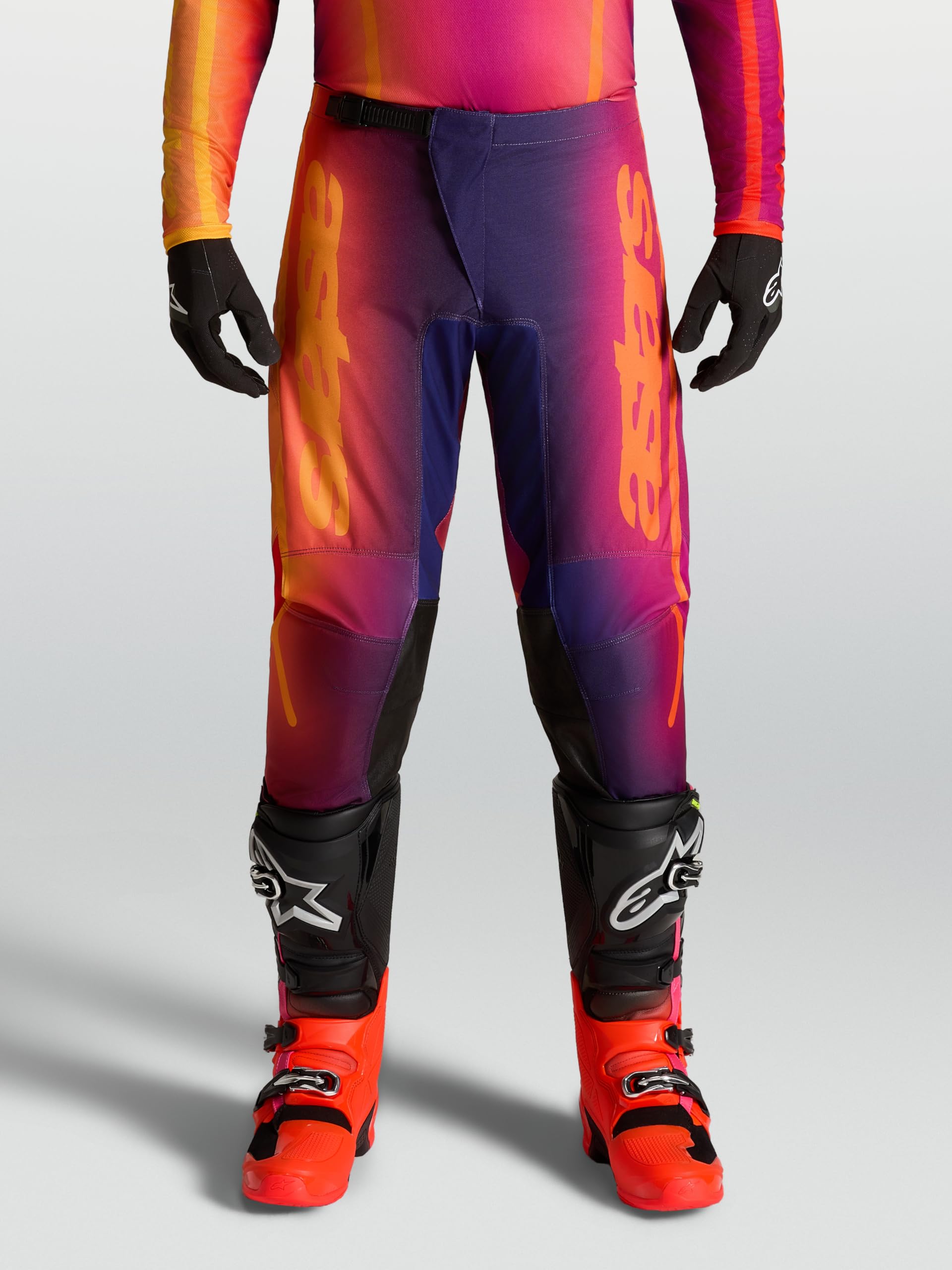 Alpinestars Fluid Kepler Spodnie motocrossowe, fioletowy/pomarańczowy, 30