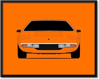 CUSTOMIZABLE COLOR: Lamborghini Urraco (1972-1979) Inspired Poster Print Wall Art Decor Handmade (Unframed)
