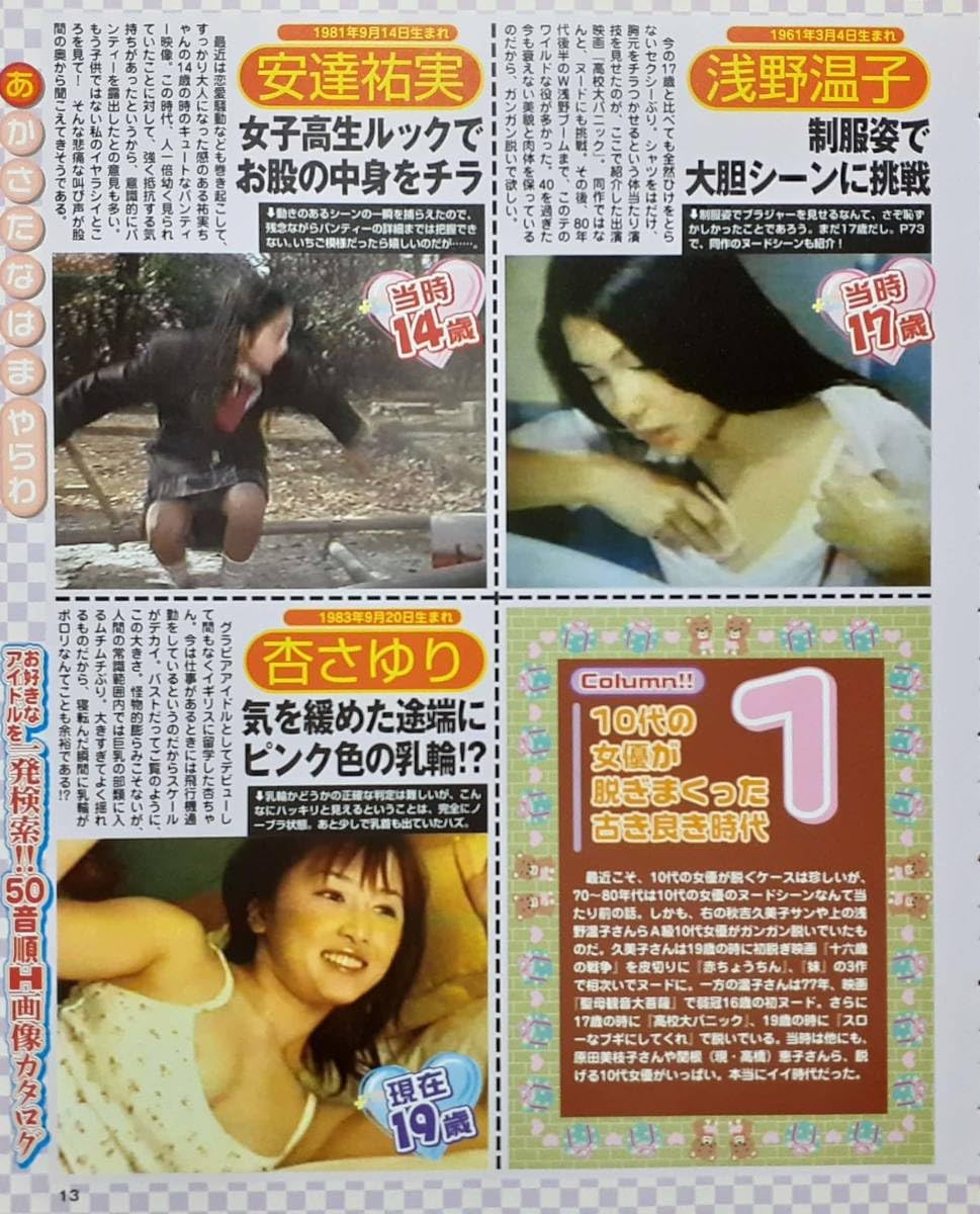 安達祐実 乳首 