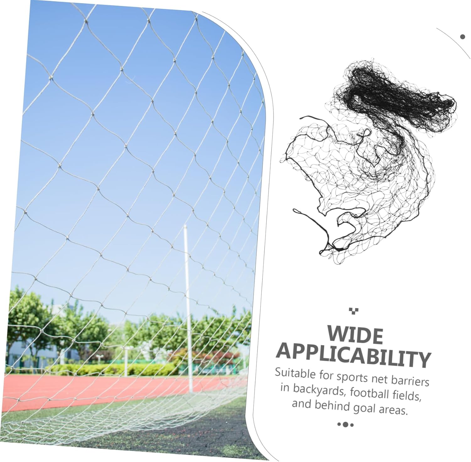 Soccer Goal Net Replacement High Density Woven Football Trainer Net for Outdoor Practice Weatherproof Sports Netting with Enhanced Visibility for Efficient Setup and Durability