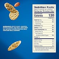 Vista 2 de Blue Diamond Almonds Nut-Thins Galletas Crujientes Sin Gluten, Original, Tamaño Familiar, 7.7 oz (Paquete de 6)