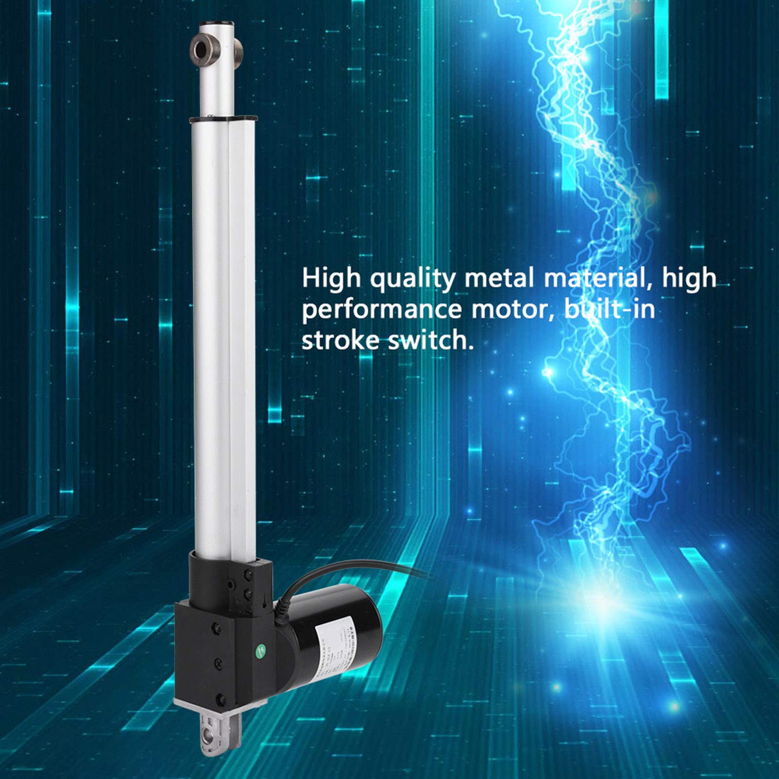 Eujgoov Langlebiger Elektrischer Linearantrieb mit Integriertem Hubschalter für Medizinische Geräte und Technik (450mm)