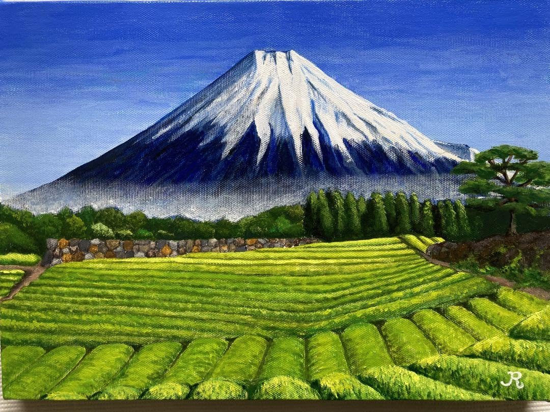 【穏やかな日】アクリル画 F4 風景画 絵画 穏やかな日】アクリル画 F4 風景画 絵画 穏やかな日】アクリル画