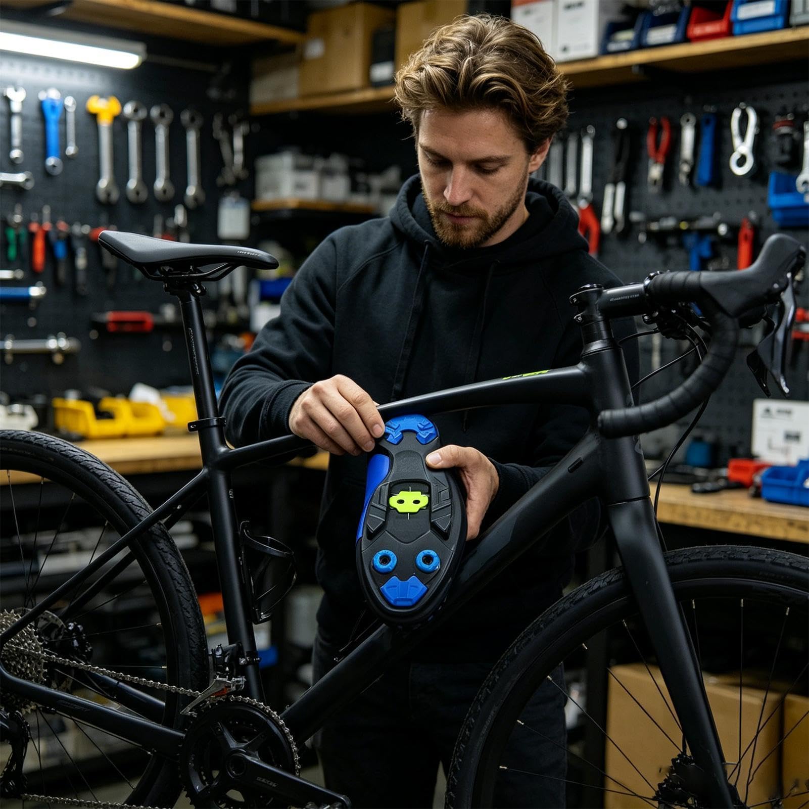 Cycling Cleats - Alignment Stack Adapter do pedałów rowerowych, 1,45 x 1,14 cala, precyzyjna korekcja położenia pedałów, regulacji wysokości i kąta drogi i grawitacji, niezbędne akcesoria montażowe