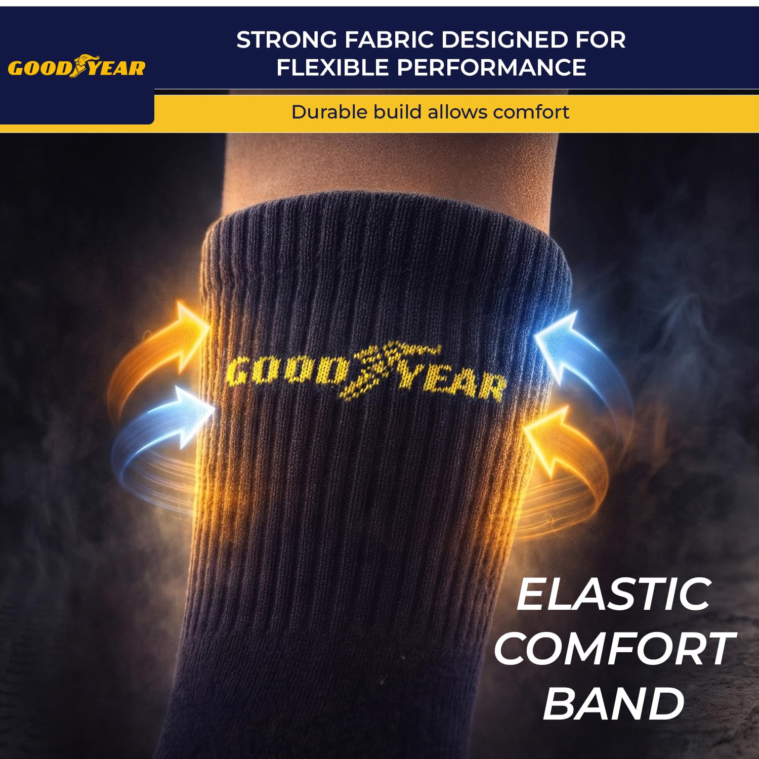 Goodyear Skarpety robocze, uniseks, Heavy Duty, 5 par (10 sztuk)