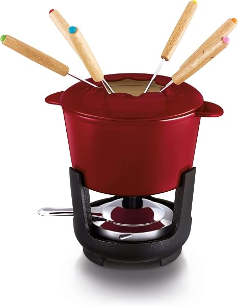 Beka Fondue Set Röd 23.5 x 16.3 x 16.2 cm