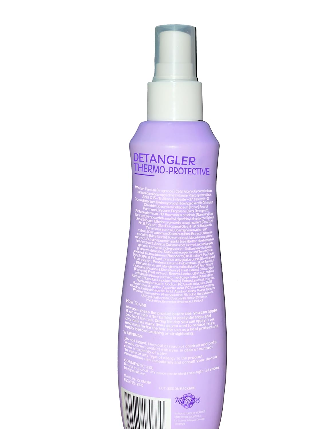 Milagro Anti-Frizz Kit (5 Pack) - Shampoo, Biorepolarizador, Termoprotector Anti-Frizz & Anti-Tangle Brush - Image 8