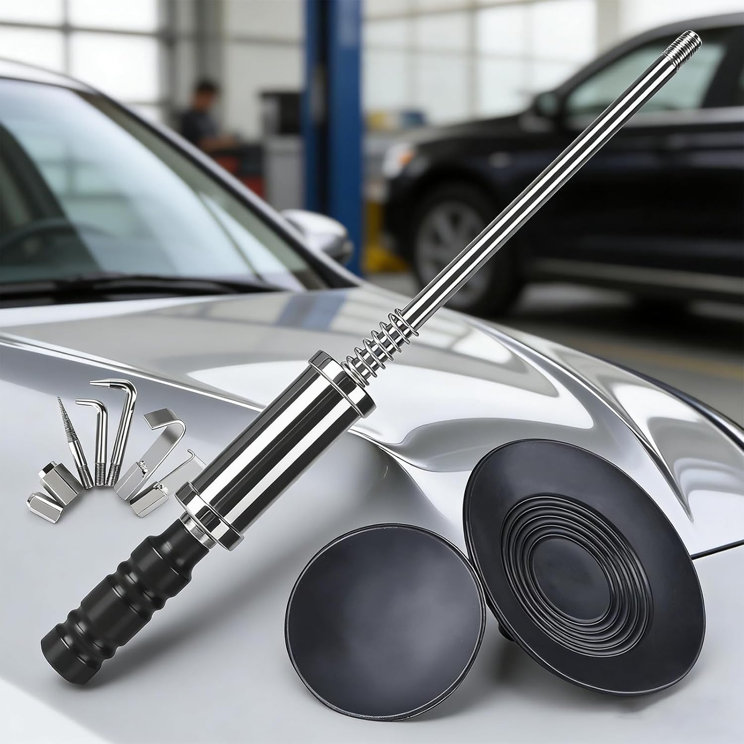 Car Body Paint Dents Removal Tool Nonslip Hammer with Tip Tap Down Tool Scratch Repair Set Repair Hammer