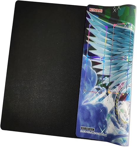 Miniatura 2 de Alfombra de juego TCG parpadeante láserholográfica de 14 x 24 pulgadas, tapete de juego de cartas coleccionables con zonas (A01)