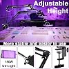 Feghezja Unidad de Exposición UV LED de 150W para Serigrafía, Luz Negra UV con Soporte Ajustable y Pinza de Fijación para Serigrafía, Cianotipias, Resina, Curado de Impresora 3D, Suministros para Fabricación de Joyas 7
