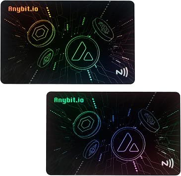 Crypto Cold Storage Wallet Card, Secure Chip Cold Wallet, Encrypted Storage, Waterproof Card for Multiple Currencies Such as Bitcoin, Ethereum, Etc-2PCS