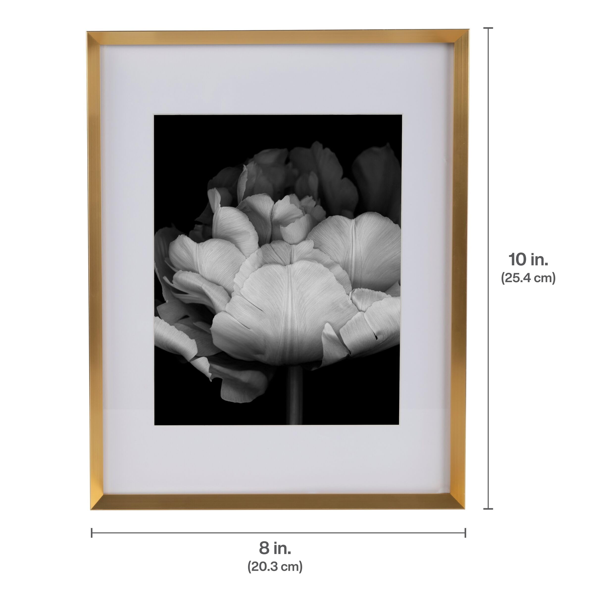 Amazon.com - Mikasa Metal Portrait Frame, Displays 5x7 Photo with