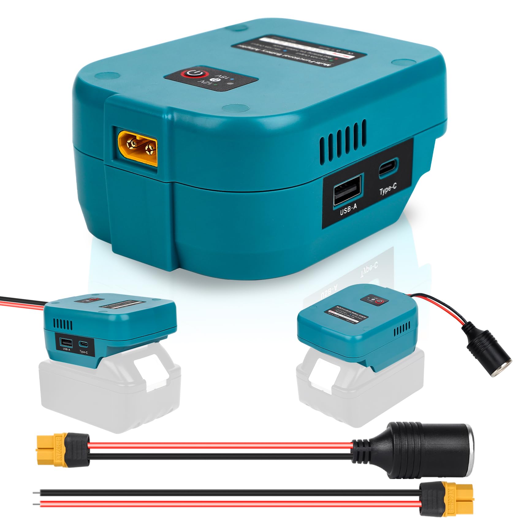 Fiihio for Power Wheels Battery Adapter Compatible with Makita 18V