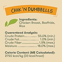 Vista 21 de Pet 'n Shape Duck 'n Rice Dumbbells Treats para Perros - 3 onzas