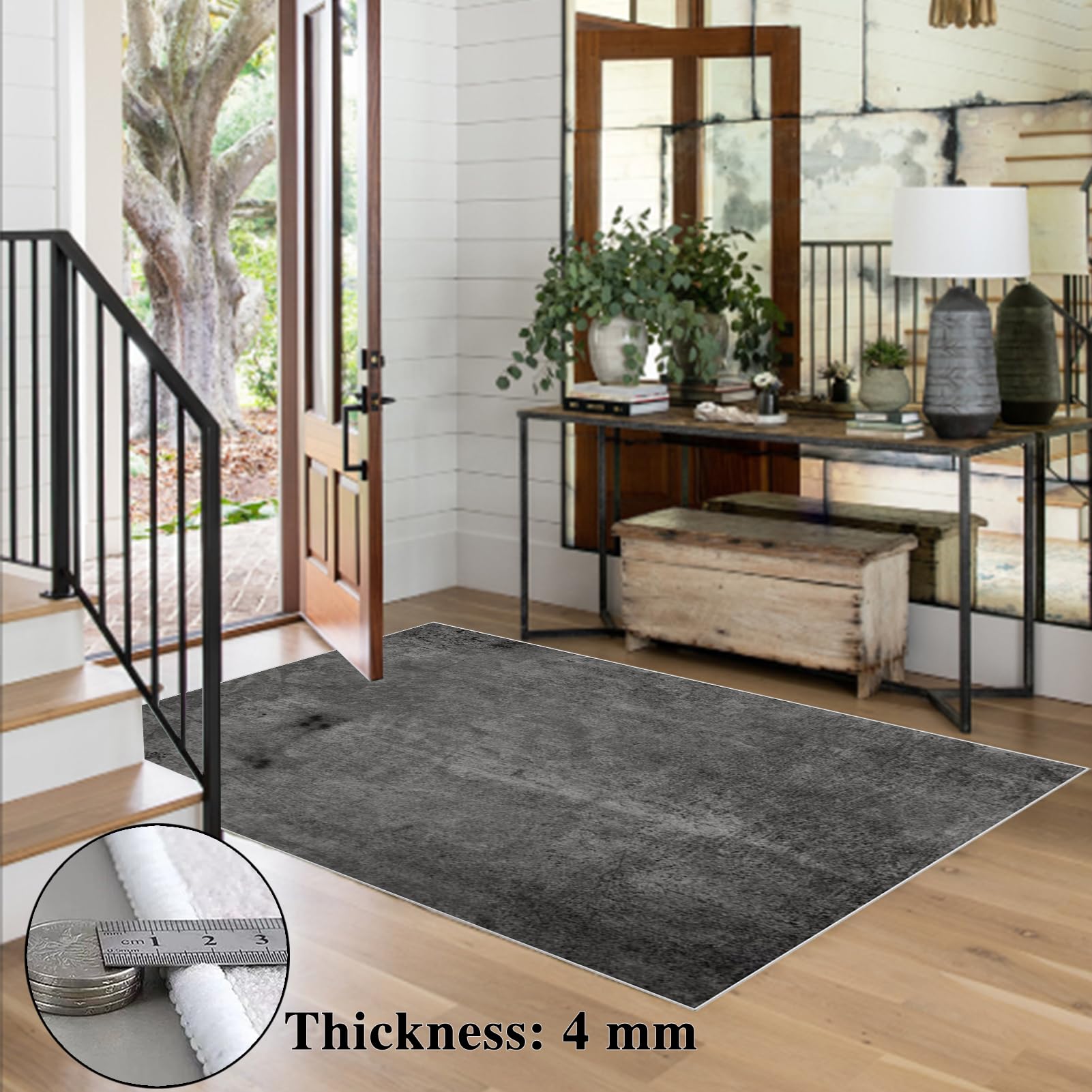 Alfombrilla para Silla de Oficina, Protector Suelo Silla Ruedas, Alfombra Silla Gaming, Alfombrilla de Protección para Suelos Duros, Alfombrilla para Protección de Suelo de hogar 120 x 150 cm