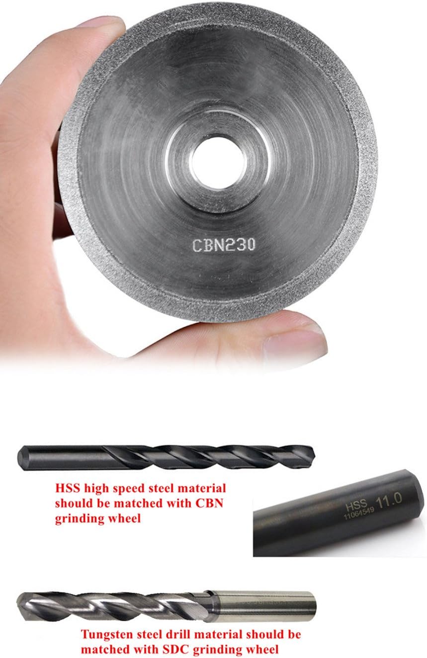 Huanyu MR-13D Drill Bit Grinder Portable Drill Bit Sharpener Re-sharpener Angle Grinding Machine, Grinding Range: ф3-ф13 (110V, CBN (for HSS))