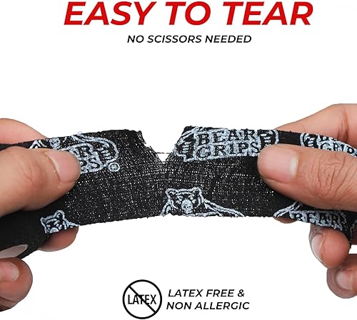 Miniatura 4 de Bear Grips Cinta de levantamiento de pesas  Cinta para pulgar, cinta atlética para muñeca, cinta para dedos  Cinta de levantamiento de pesas, cinta