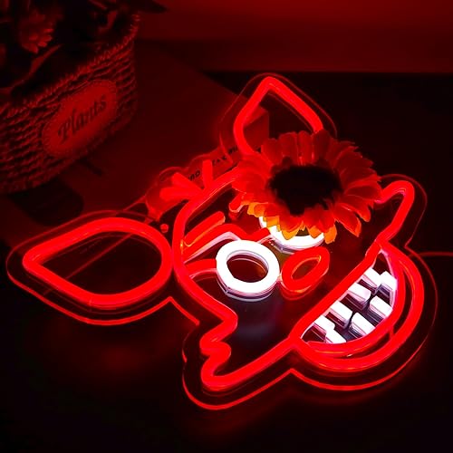 Miniatura 78 de Freddy - Letreros de neón para decoración de pared, luces LED de neón para dormitorio, cumpleaños, regalos de Navidad para niños, adaptador de Cinco
