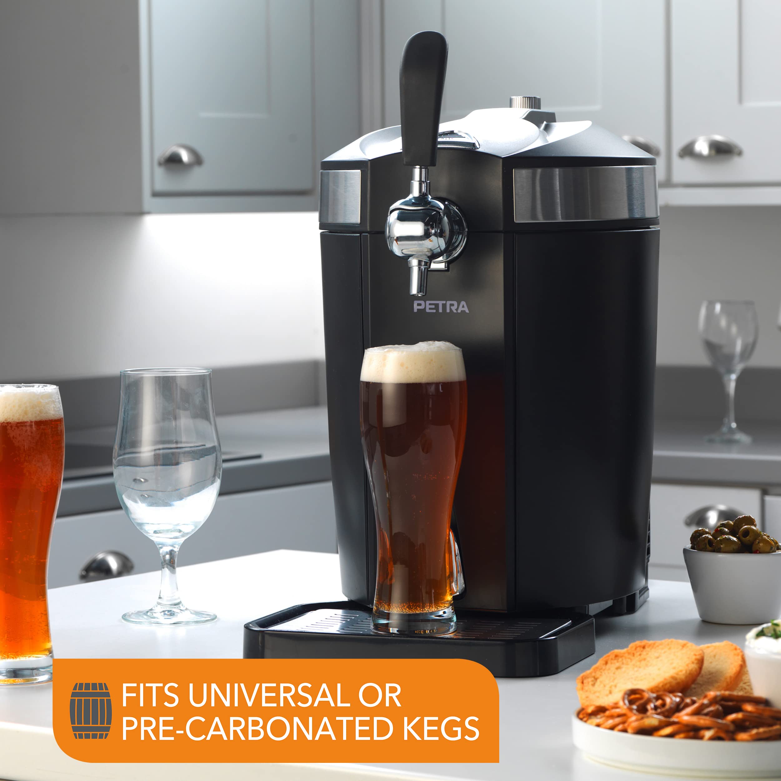 Buy Petra PT4919 Chilled Draught Beer Dispenser, Freestanding Home