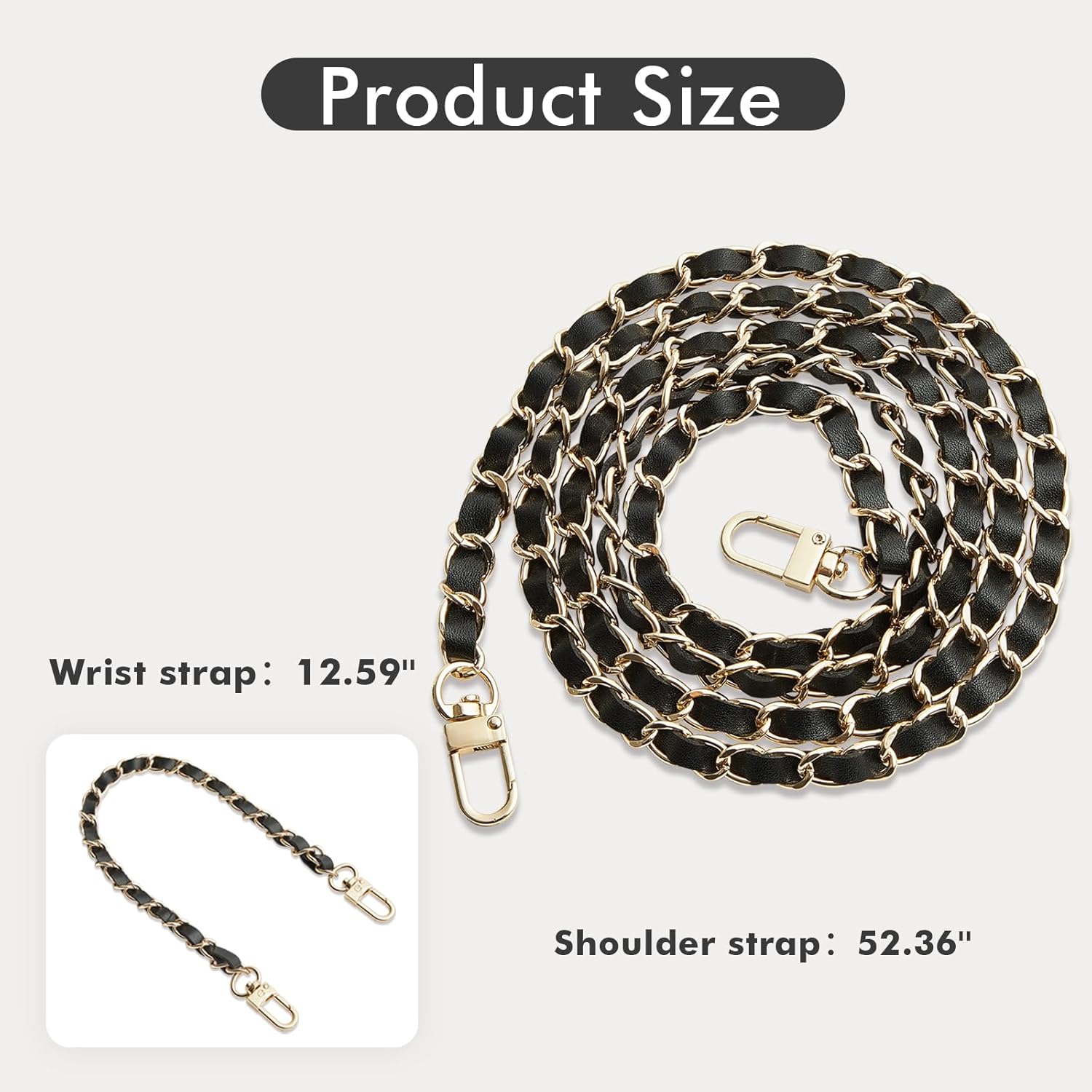 LAMEEKU Compatible with iPhone 16 Pro Max Wallet Case with Card Holder, Quilted Leather Crossbody Zipper Case for Women for iPhone 16 Pro Max 6.9'' Black - Image 5