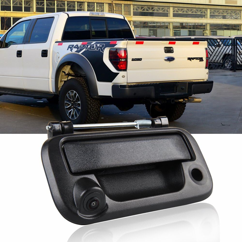 Tailgate Handle Backup Camera for F250 F350 F450 F550 2005-2014 CAR ROVER, Ford F150 Reverse Rear View Cameras for Lincoln Mark LT 2006-2014 (Pack of 1)