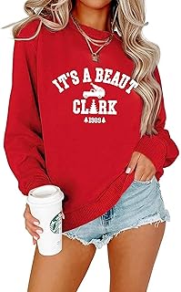 Christmas Sweatshirts for Women It's A Beaut Clark Sweatshirts Xmas Holiday Crewneck Long Sleeve Pullover