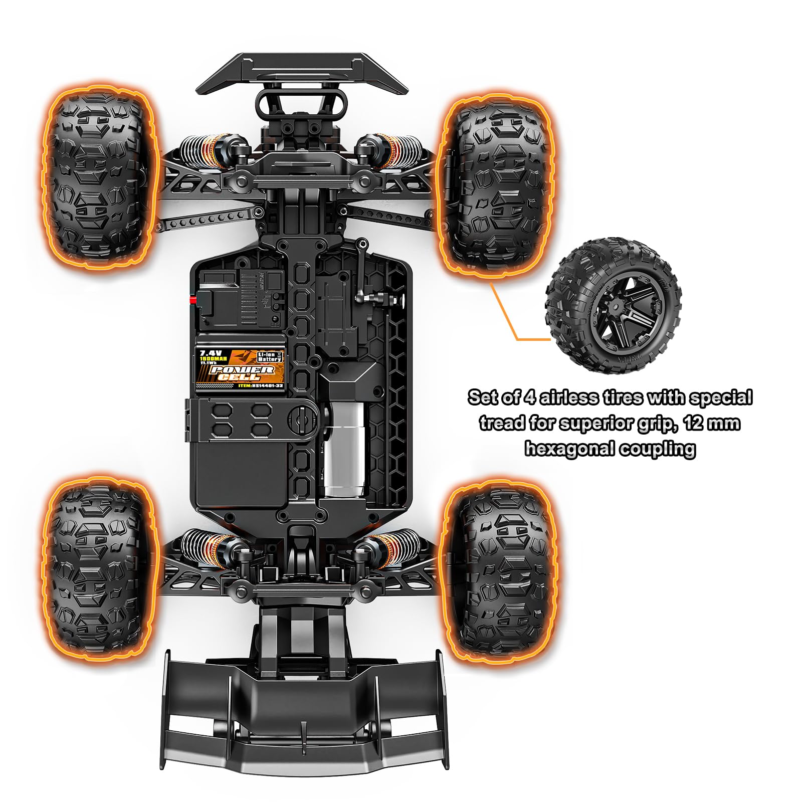 RC Auto Differential 1:18 Metall - Für Womaqu 18323 18303 Upgrade Ersatzteile