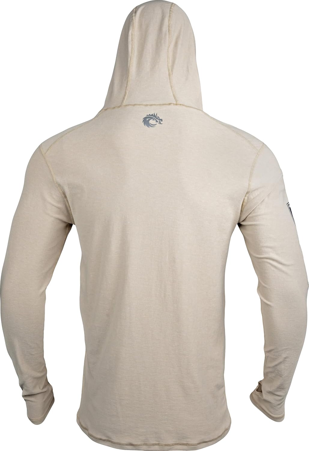Dragonwear Men's FR Shirt with Hood Lightweight 6oz Inherently Flame Resistant Long Sleeve Base Layer UPF50+ CAT2 NFPA70E