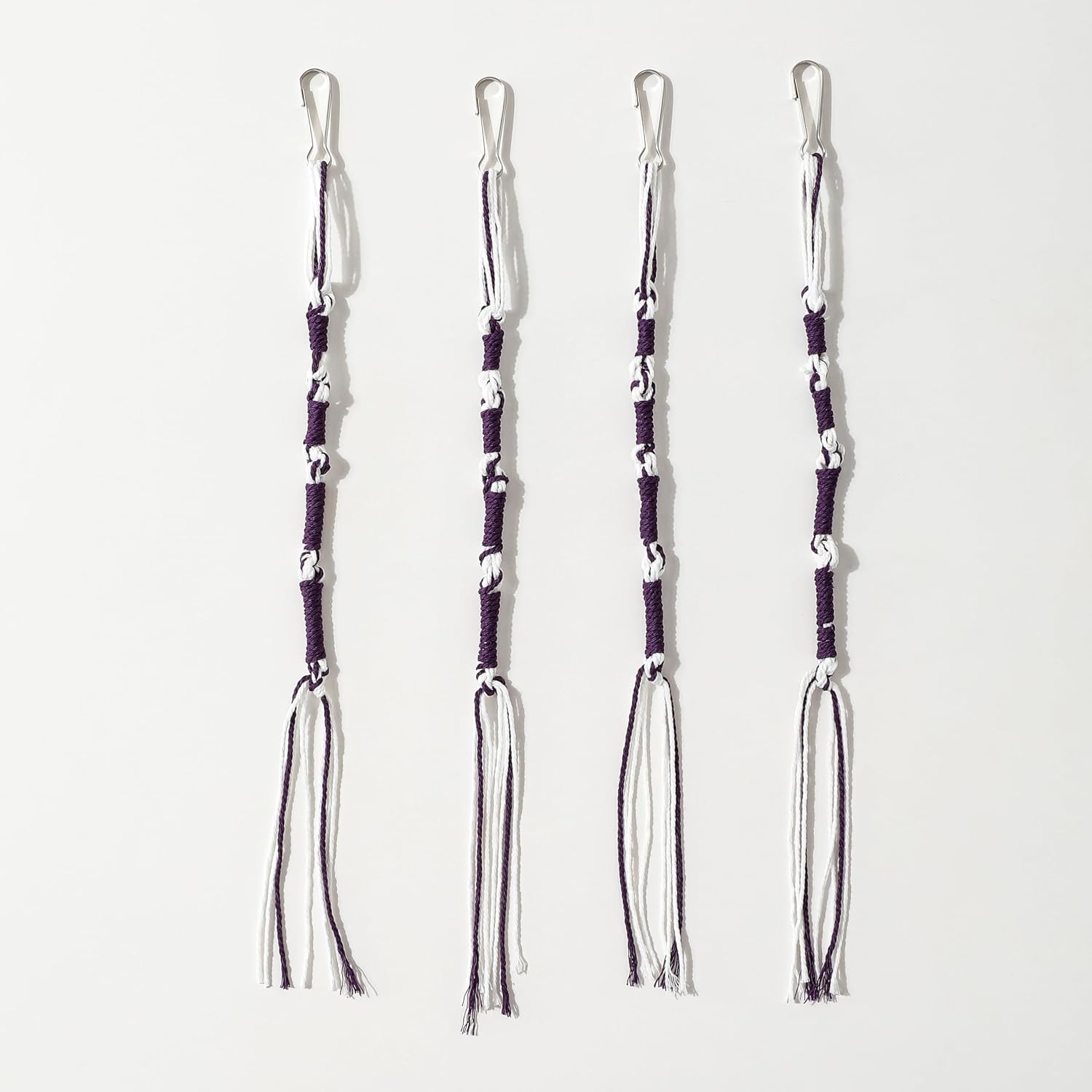 1Set (4Pcs) Tzitzits Thread Tassels Tzitzit(for Prayer Shawl) Six Color with Buckle (Pink)
