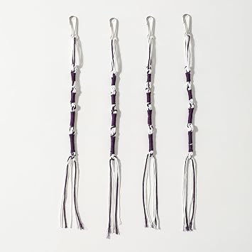 1Set 4Pcs Tzitzits Thread Tassels Tzitzitfor Prayer Shawl Six Color with Buckle Purple