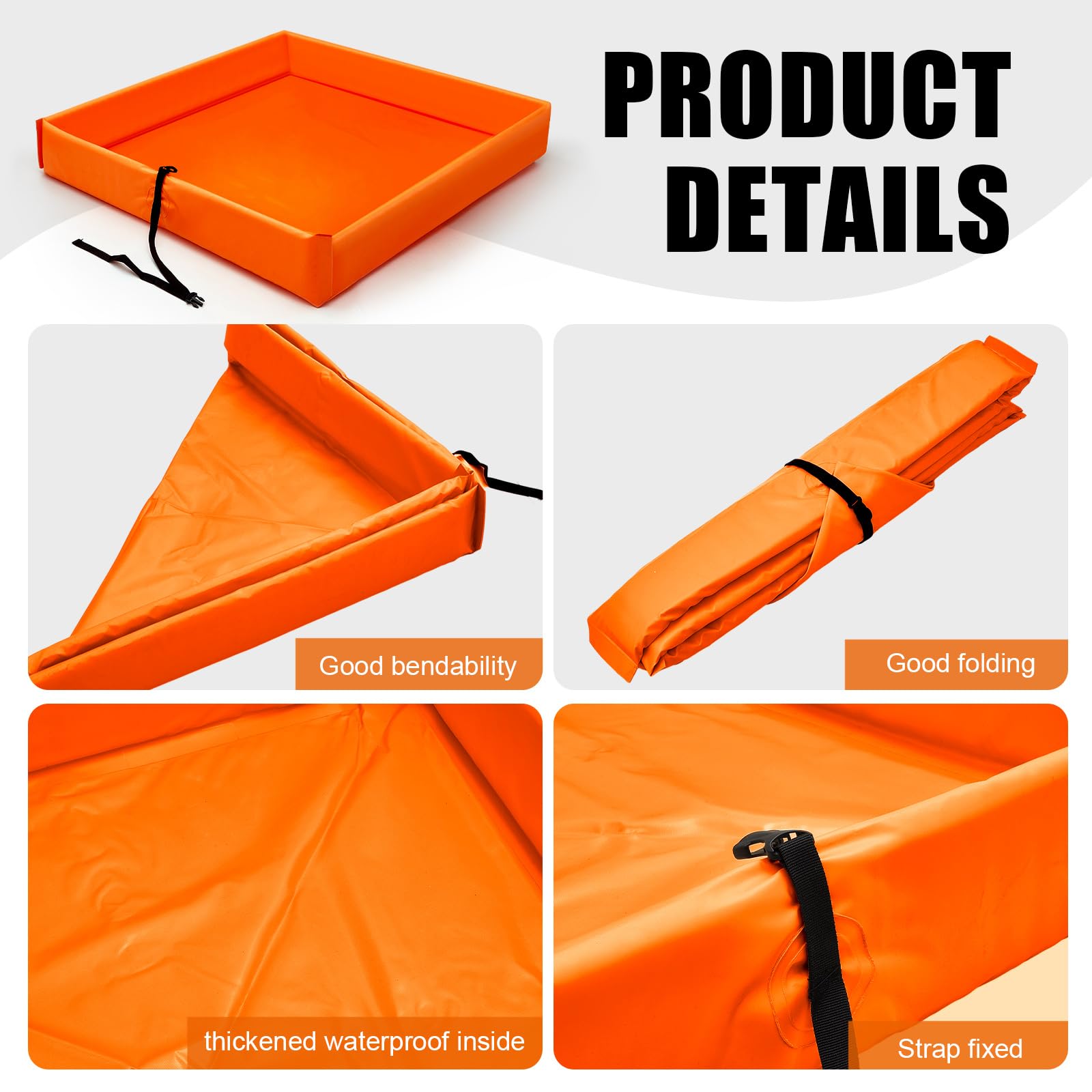 Portable Duck Pond Spill Berm - 3' x 3' Green -31