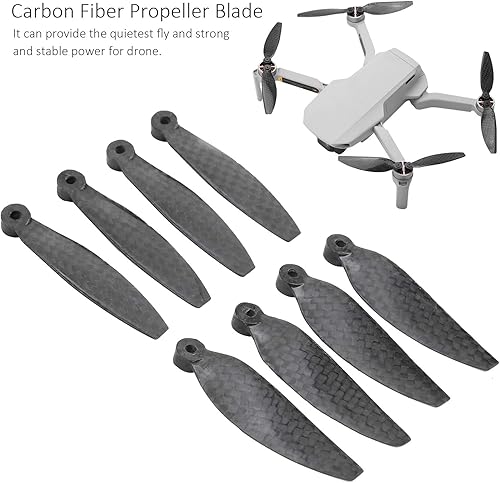 Miniatura 4 de Cuchilla de hélice para dron, hoja de hélice ligera de fibra de carbono compatible con Mavic Mini 2 Drone piezas de accesorios de repuesto