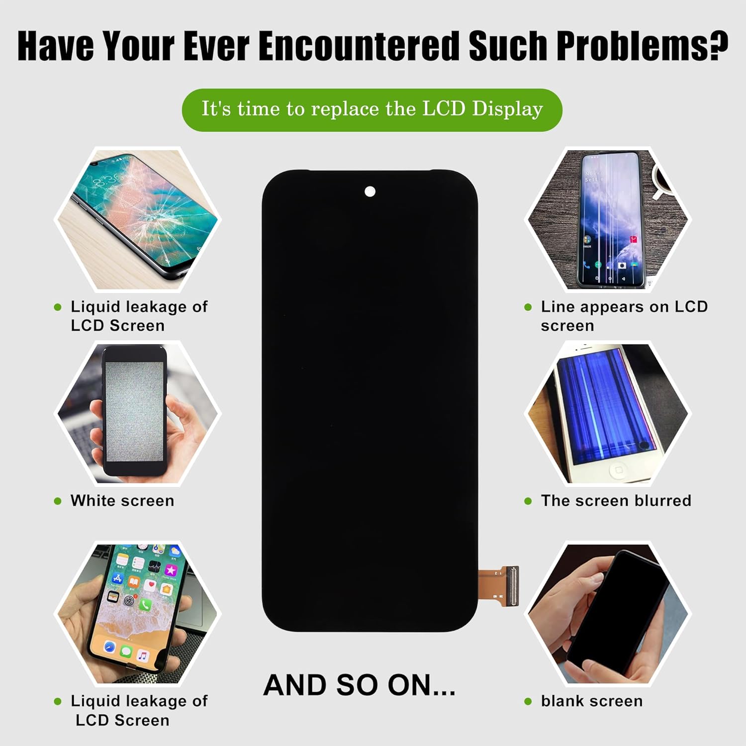 AMOLED LCD Display Replacement Compatible with Pixel 9 G2YBB, GUR25, G1B60 Touch Screen Digitizer Assembly with Repair Tools-6.3inch