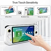 Vista 3 de Paquete de 3 protectores de pantalla mejorados para Logitech G Cloud Gaming, protector de película de vidrio templado transparente HD, protector