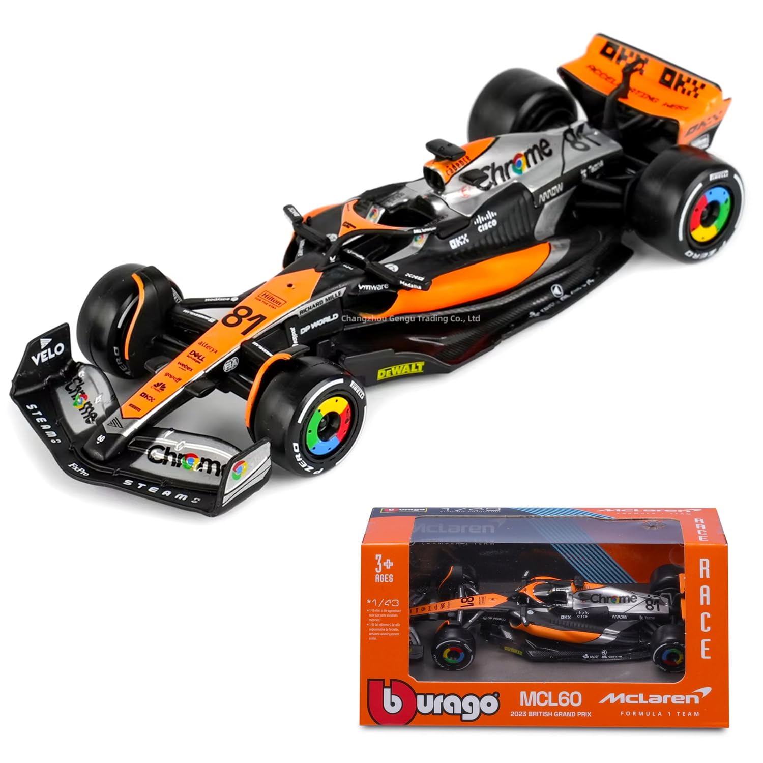 Bburago 1/43 - McLaren MCL60 F1 British Grand Prix Collection
