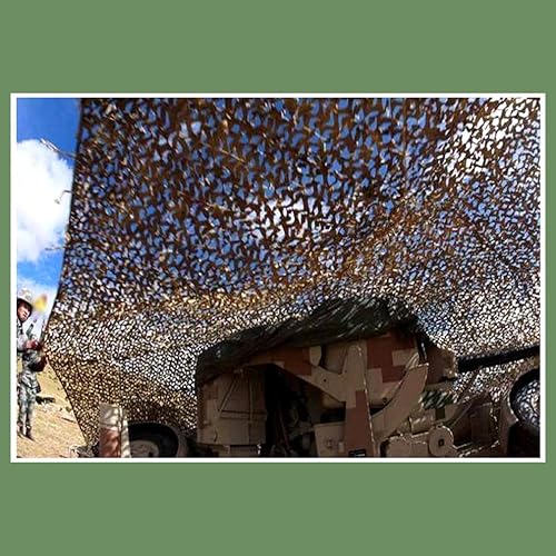 Miniatura 6 de KDDEON Red de camuflaje de una sola capa, cubierta de caza militar, ligera, duradera, protección solar, red de decoración, fotografía al aire libre,