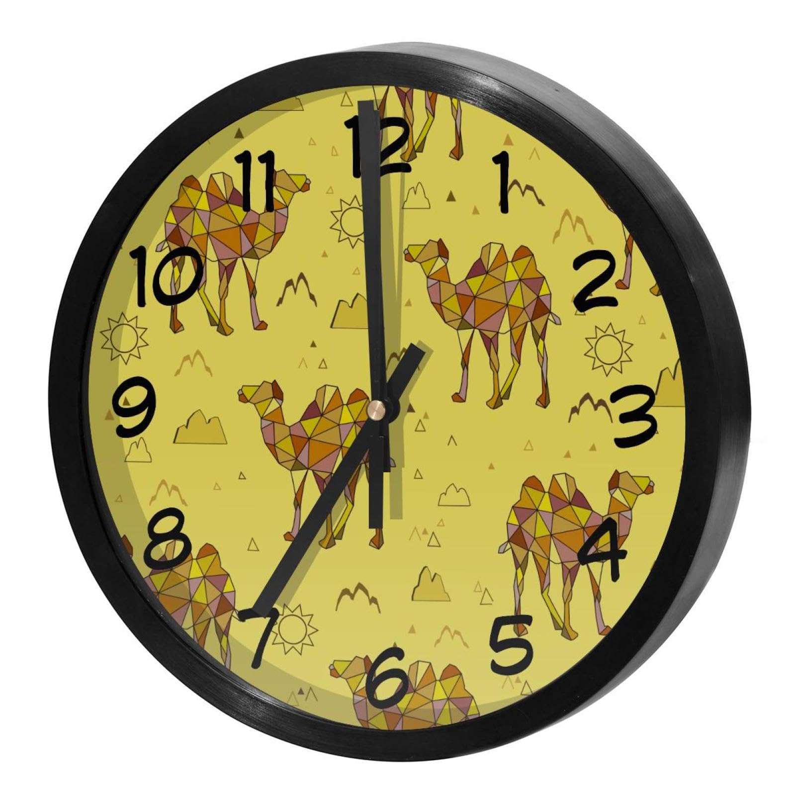 Horloge murale silencieuse contre les bruits nocturnes pour chambre et bureau calme